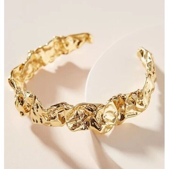 Amber Sceats Emery Cuff Chunky Nugget Bracelet NEW